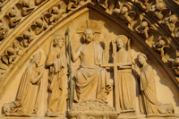 Tympan du jugement dernier, Notre-Dame de Paris