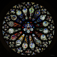 Rosace Nord de la Cathédrale d'Angers