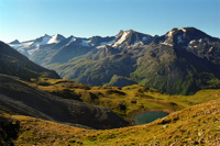 Col de la Bailletta et les glaciers des sources de l'Isère