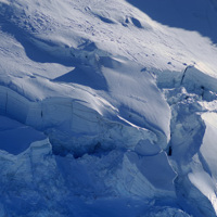 Glacier au dessus de l'Aiguille du Midi