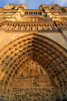 Tympan du jugement dernier, Notre-Dame de Paris