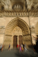Zooming sur le portail du jugement, Notre-Dame de Paris