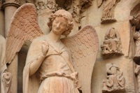 Ange au sourire, cathédrale de Reims